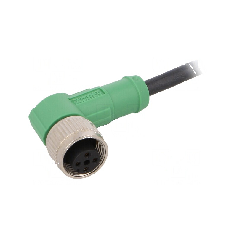 Cablu de conectare M12 PIN: 4 în unghi 1,5m 250VAC 4A | Electronic-mag.ro | Componente Electronice