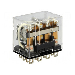 Releu electromagnetic 4PDT cu bobină de 24VDC - 10A | Electronic-mag.ro | Componente Electronice