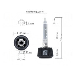 Vârf tip şurubelniţă longlife 2mm - Vârf şurubelniţă rezistent 2mm | Electronic-mag.ro | Componente Electronice