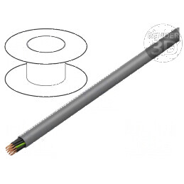 Cablu neecranat PURO-JZ 12G1,5mm2 300V,500V Cu litat gri | Electronic-mag.ro | Componente Electronice