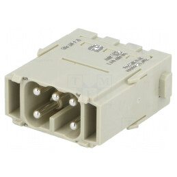 Conector HDC modul tată Han-Modular® PIN 5 bornă cu arc 16A - Conector HDC modul tată Han-Modular® PIN 5 bornă 16A | Electronic-mag.ro | Componente Electronice
