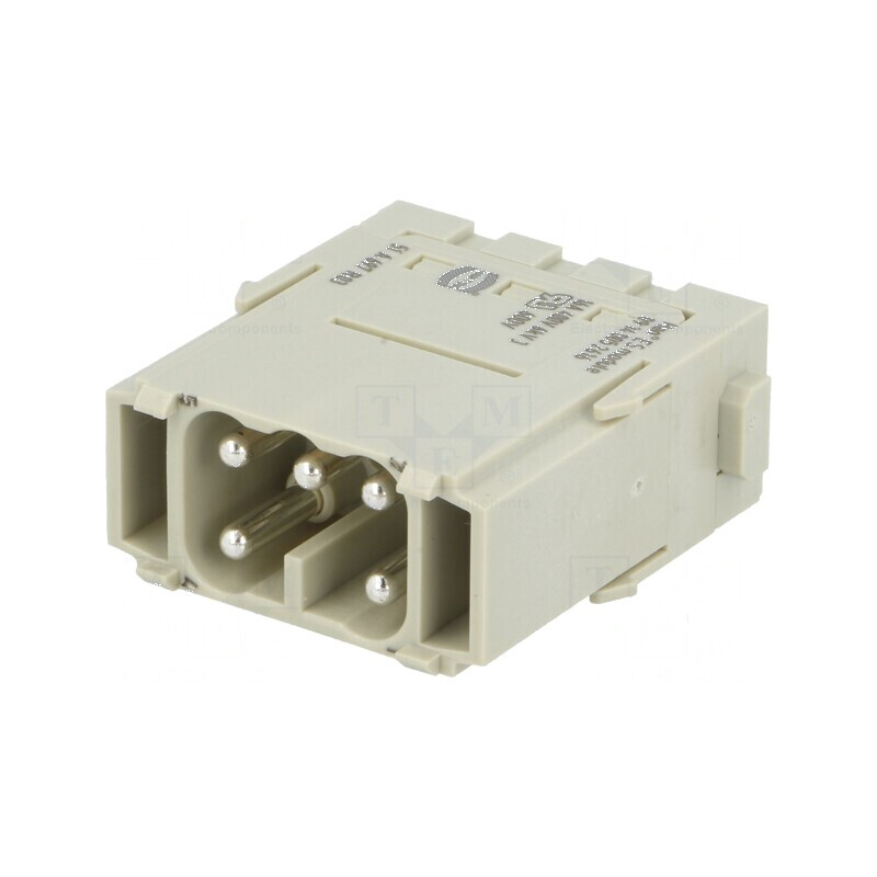 Conector HDC modul tată Han-Modular® PIN 5 bornă cu arc 16A - Conector HDC modul tată Han-Modular® PIN 5 bornă 16A | Electronic-mag.ro | Componente Electronice