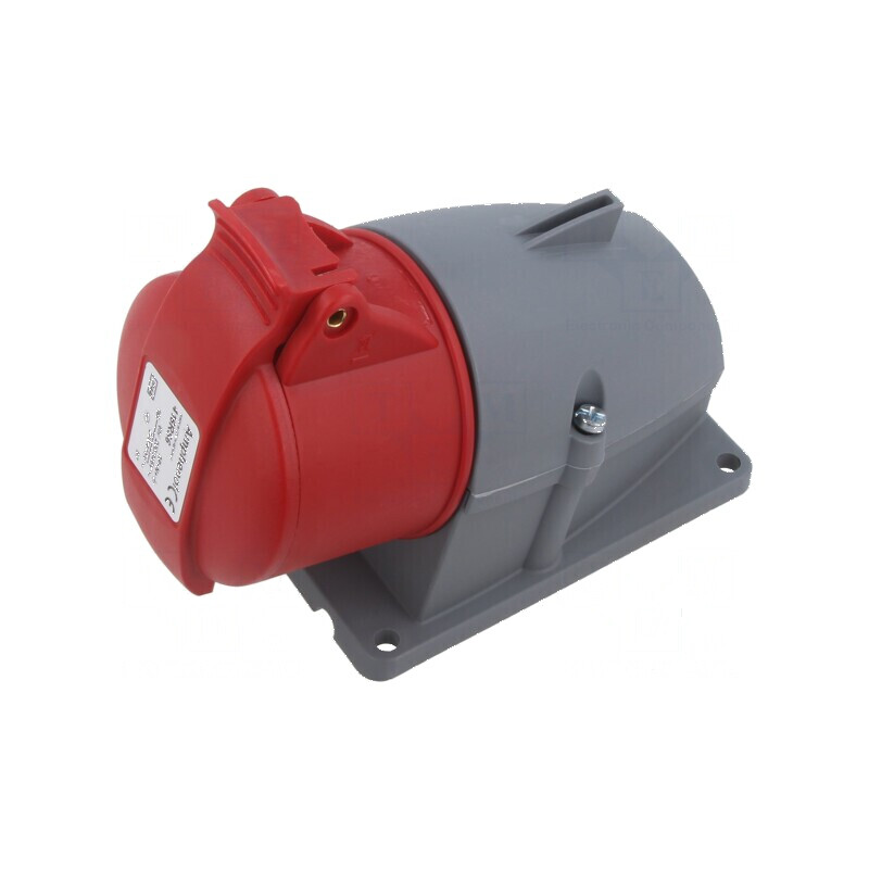 Conector AC trifazat 16A 415VAC IP44 | Electronic-mag.ro | Componente Electronice
