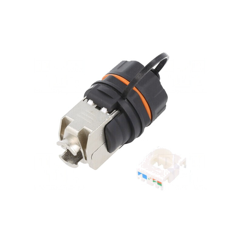 Conector RJ45 Cat 6a ecranat 8p8c | Electronic-mag.ro | Componente Electronice