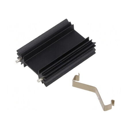 Radiator extrudat neagră | Electronic-mag.ro | Componente Electronice
