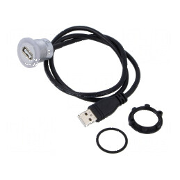 Cablu-adaptor USB A la USB A 2.0 0,6m | Electronic-mag.ro | Componente Electronice