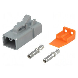 Conector ATP pe cablu PIN: 2 crimpat | Electronic-mag.ro | Componente Electronice