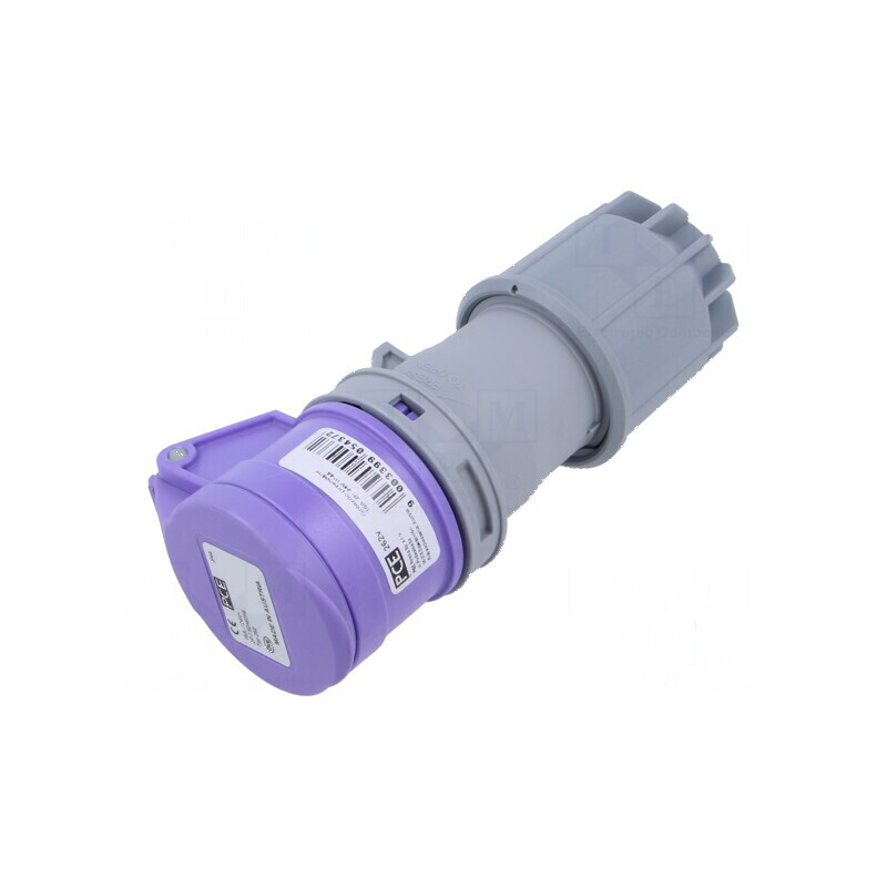 Conector AC mufă mamă 16A 24VAC IP44 | Electronic-mag.ro | Componente Electronice