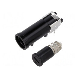 Clemă siguranţe cilindrice termoplast 16A | Electronic-mag.ro | Componente Electronice