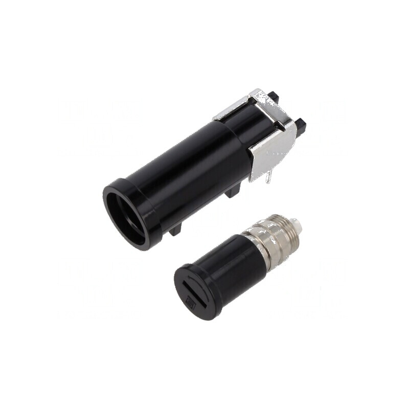 Clemă siguranţe cilindrice termoplast 16A | Electronic-mag.ro | Componente Electronice