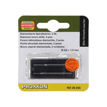 Set de burghie cu acoperire diamant, Ø: 0.8mm, 1.2mm, Ø: 2.35mm | Electronic-mag.ro | Componente Electronice