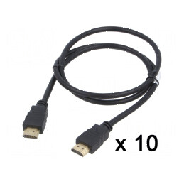 Cablu HDMI 1m negru | Electronic-mag.ro | Componente Electronice