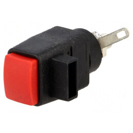 Clemă de laborator roşie 60VDC 16A 30,5mm | Electronic-mag.ro | Componente Electronice