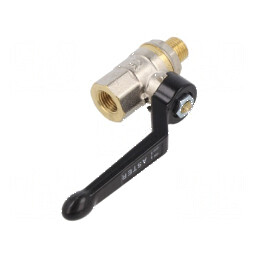 Supapă cu bilă din alamă nichelată - 8mm, 15-90°C | Electronic-mag.ro | Componente Electronice