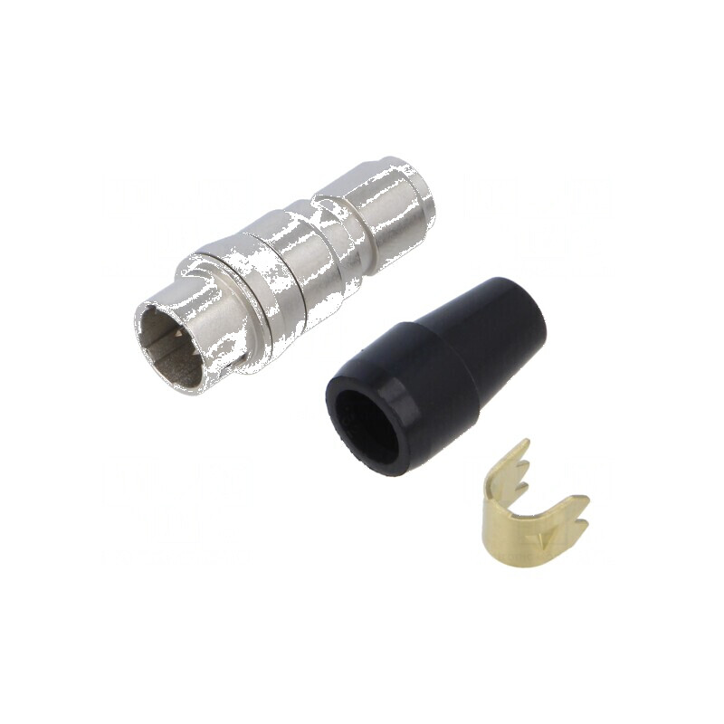 Conector circular HR10 push-pull mufă argintie - Mufă argintie HR10 push-pull | Electronic-mag.ro | Componente Electronice