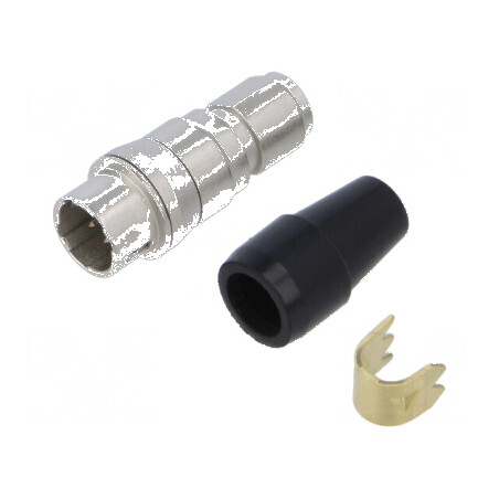 Conector circular HR10 push-pull mufă argintie - Mufă argintie HR10 push-pull | Electronic-mag.ro | Componente Electronice
