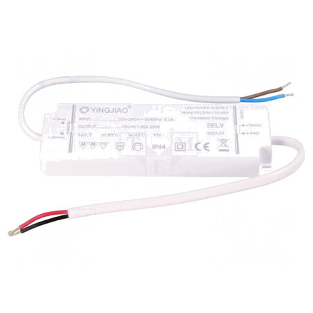 Alimentator LED 20W 12VDC 1,67A 220÷240VAC IP44 | Electronic-mag.ro | Componente Electronice
