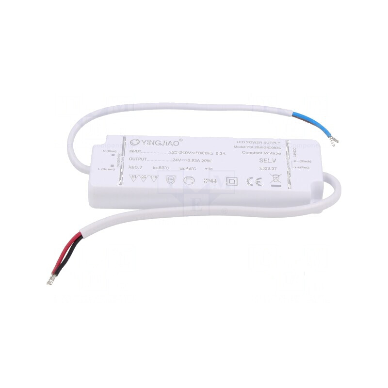 Alimentator LED pulsatoriu 20W 24VDC 830mA IP44 | Electronic-mag.ro | Componente Electronice