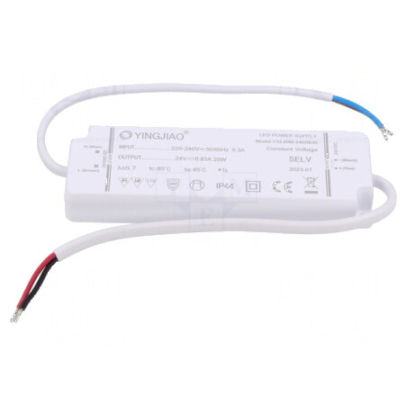 Alimentator LED pulsatoriu 20W 24VDC 830mA IP44 | Electronic-mag.ro | Componente Electronice