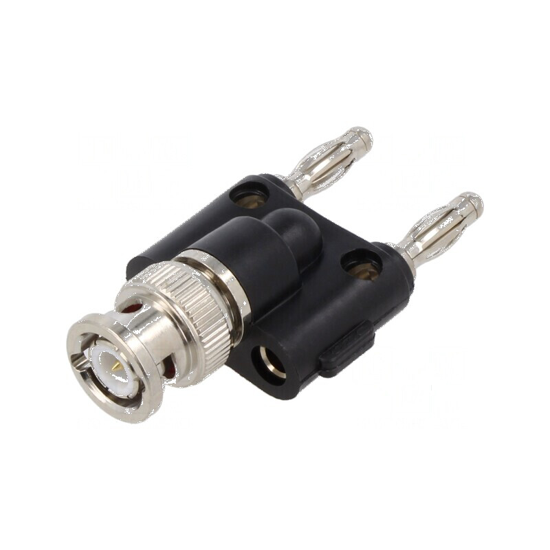 Adaptor banană-BNC x2, 3A 56,1mm | Electronic-mag.ro | Componente Electronice