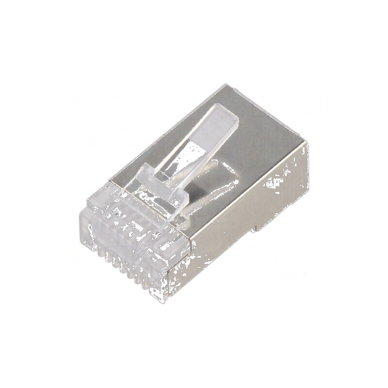 Conector RJ45 Cat 5e 8p8c pe cablu IDC | Electronic-mag.ro | Componente Electronice