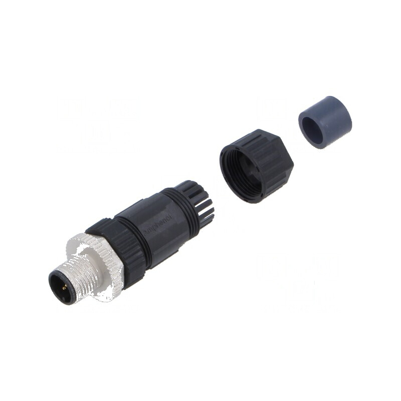Conector M12 mufă tată drept terminal IP67 - Conector M12 pentru aplicații industriale | Electronic-mag.ro | Componente Electronice