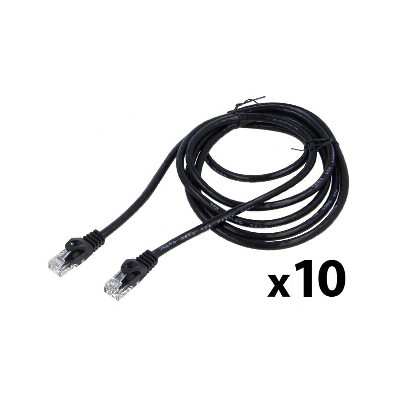 Patch cord UTP negru 3m 26AWG | Electronic-mag.ro | Componente Electronice Patch cord UTP negru 3m 26AWG | Electronic-mag.ro | Componente Electronice