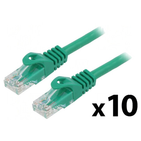 Patch cord verde 3m UTP 6 Fire: 8 | Electronic-mag.ro | Componente Electronice