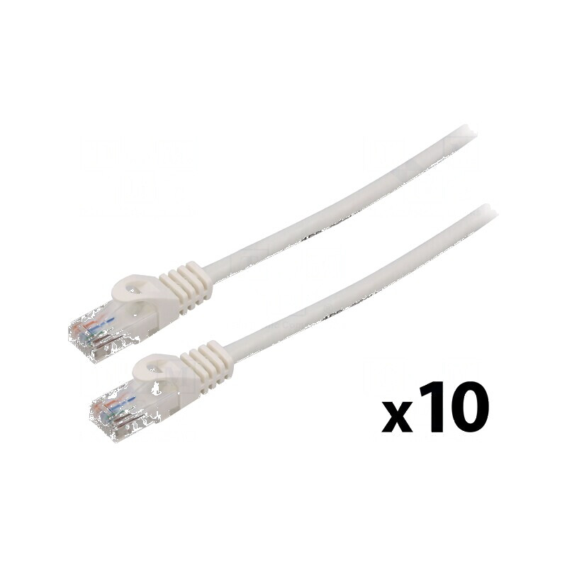 Patch cord U/UTP 6 litat CCA PVC alb 3m - Cablu de rețea UTP alb 3m | Electronic-mag.ro | Componente Electronice