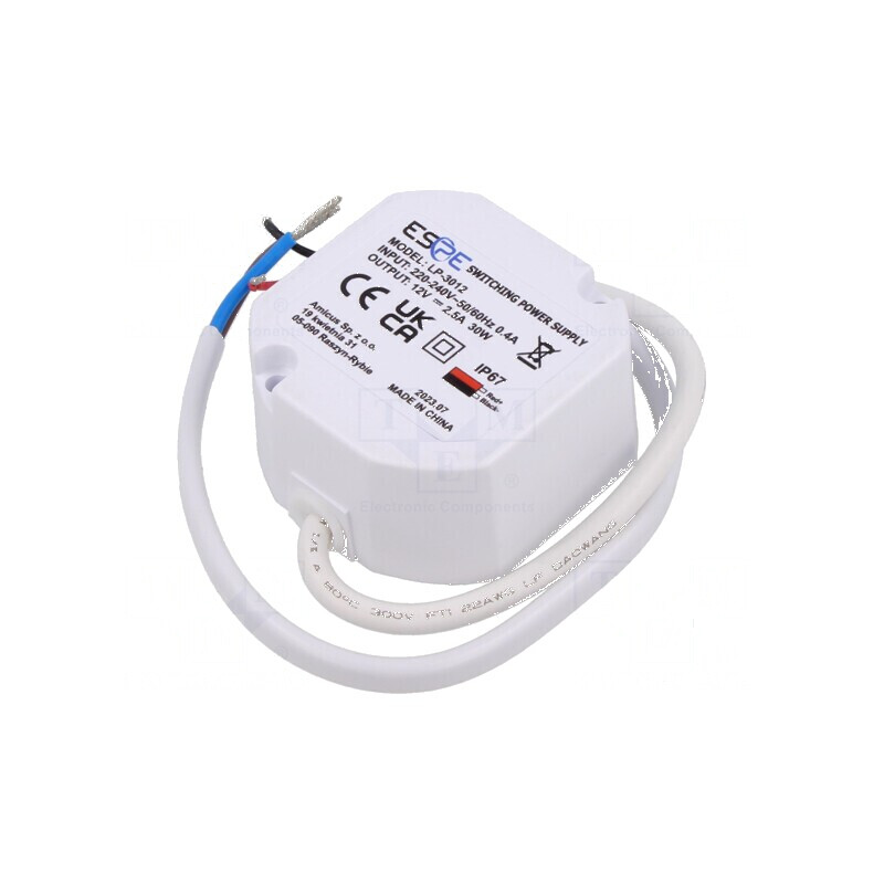 Alimentator LED pulsatoriu 30W 12VDC 2,5A IP67 | Electronic-mag.ro | Componente Electronice