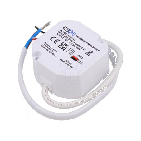 Alimentator LED pulsatoriu 30W 12VDC 2,5A IP67 | Electronic-mag.ro | Componente Electronice
