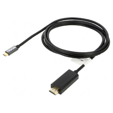 Adaptor USB-C HDMI 1,8m negru | Electronic-mag.ro | Componente Electronice