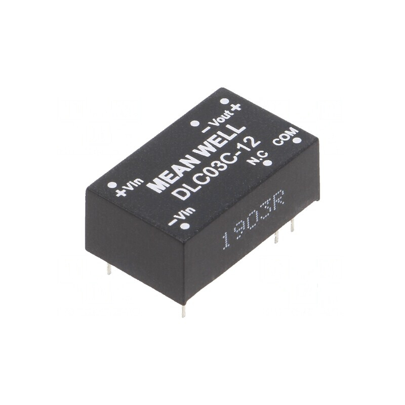 Convertor DC/DC 3W 36-75V la 12V/-12V THT | Electronic-mag.ro | Componente Electronice