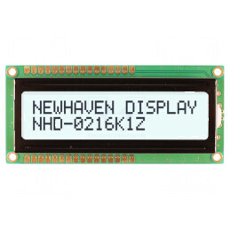 Afișaj LCD alfanumeric FSTN Positive 16x2 alb 80x36x13,5mm | Electronic-mag.ro | Componente Electronice