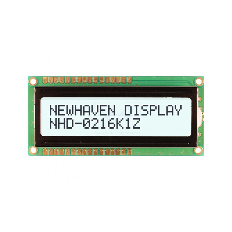 Afișaj LCD alfanumeric FSTN Positive 16x2 alb 80x36x13,5mm | Electronic-mag.ro | Componente Electronice