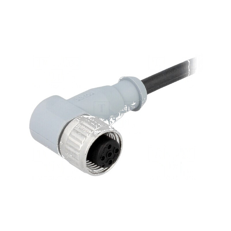 Conector: M12 mufă PIN: 4 mamă cod A-DeviceNet / CANopen 3m - Conector M12 PIN 4 mamă 3m | Electronic-mag.ro | Componente Electronice