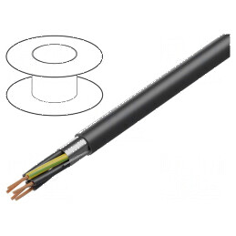 Cablu POWER 25G1mm2 Cu PVC negru | Electronic-mag.ro | Componente Electronice