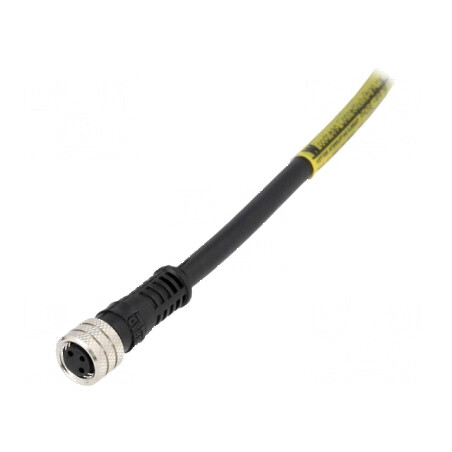 Conector M8 mamă PIN 3 cu cablu Nano-Change 3A | Electronic-mag.ro | Componente Electronice
