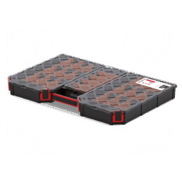 Container cu partiții neagră joasă | Electronic-mag.ro | Componente Electronice