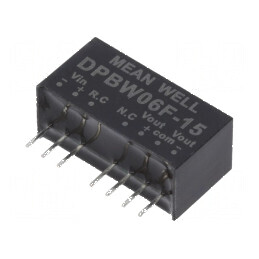 Convertor DC/DC 6W 9÷36V la 15VDC/-15VDC SIP8 | Electronic-mag.ro | Componente Electronice