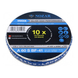 Disc de tăiere Ø: 115mm 10 buc. | Electronic-mag.ro | Componente Electronice
