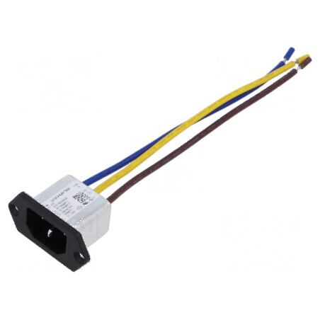 Conector de alimentare AC 10A 250VAC IEC 60320 | Electronic-mag.ro | Componente Electronice