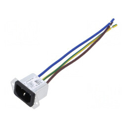 Conector AC 10A 250VAC IEC 60320 5121 | Electronic-mag.ro | Componente Electronice