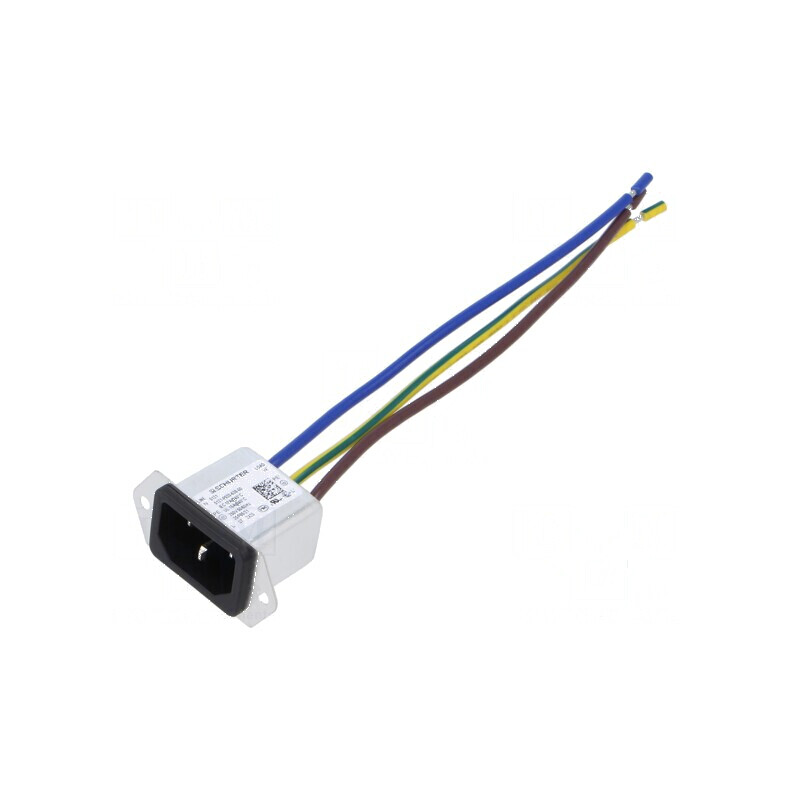 Conector AC 10A 250VAC IEC 60320 5121 | Electronic-mag.ro | Componente Electronice