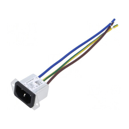 Conector AC 10A 250VAC IEC 60320 5121 | Electronic-mag.ro | Componente Electronice