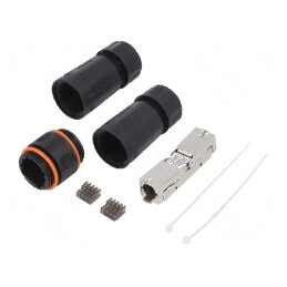Adaptor Cat 6a ecranat cu PoE - 8p8c | Electronic-mag.ro | Componente Electronice