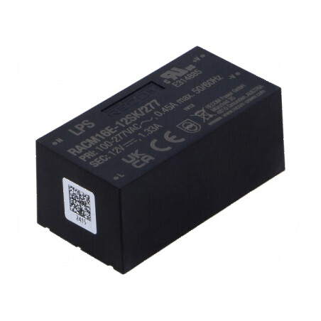 Convertor AC/DC 16W 12VDC 1,33A | Electronic-mag.ro | Componente Electronice