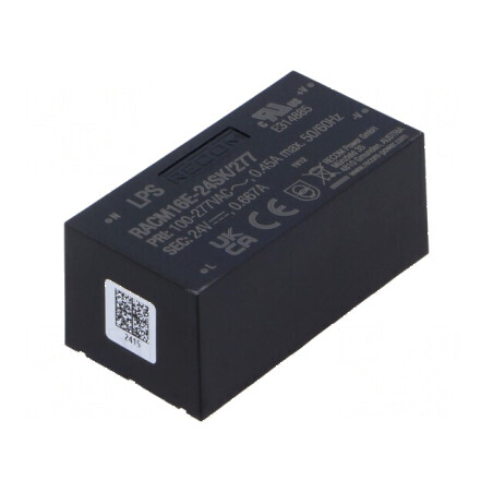 Convertor de tensiune AC/DC 16W 24V 667mA | Electronic-mag.ro | Componente Electronice