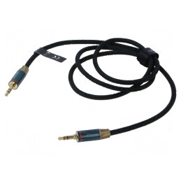 Cablu Jack 3,5mm mufă, din ambele părţi 1m - Placare aurit | Electronic-mag.ro | Componente Electronice