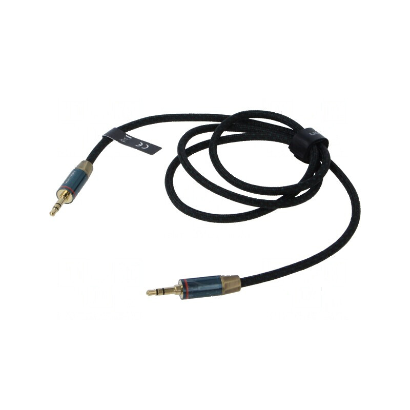 Cablu Jack 3,5mm mufă, din ambele părţi 1m - Placare aurit | Electronic-mag.ro | Componente Electronice